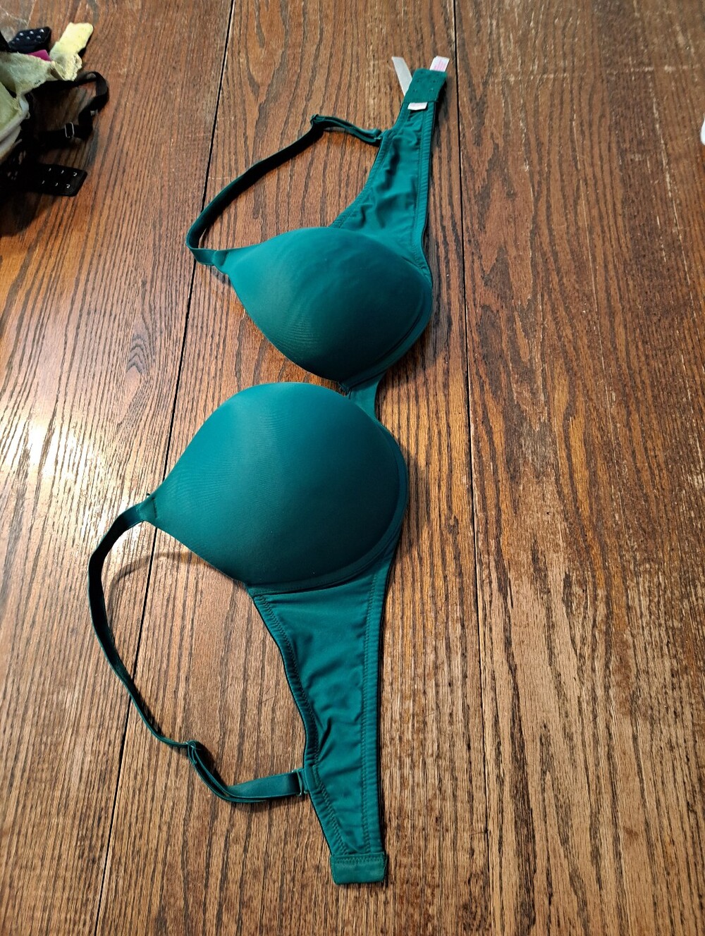 Pink Victoria Secret Wear Everywhere Push Up Bra 38D Teal Pink